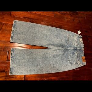 We The Free Blue Boyfriend Jeans